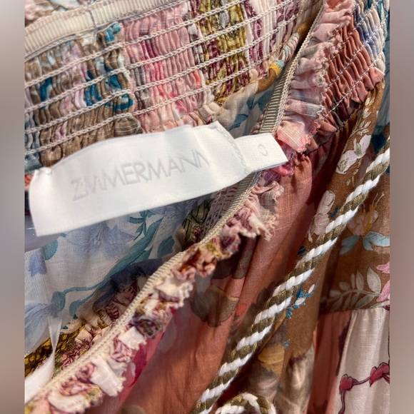 Zimmerman Cassia Floral Patchwork Maxi Skirt NWOT - Picture 4 of 17